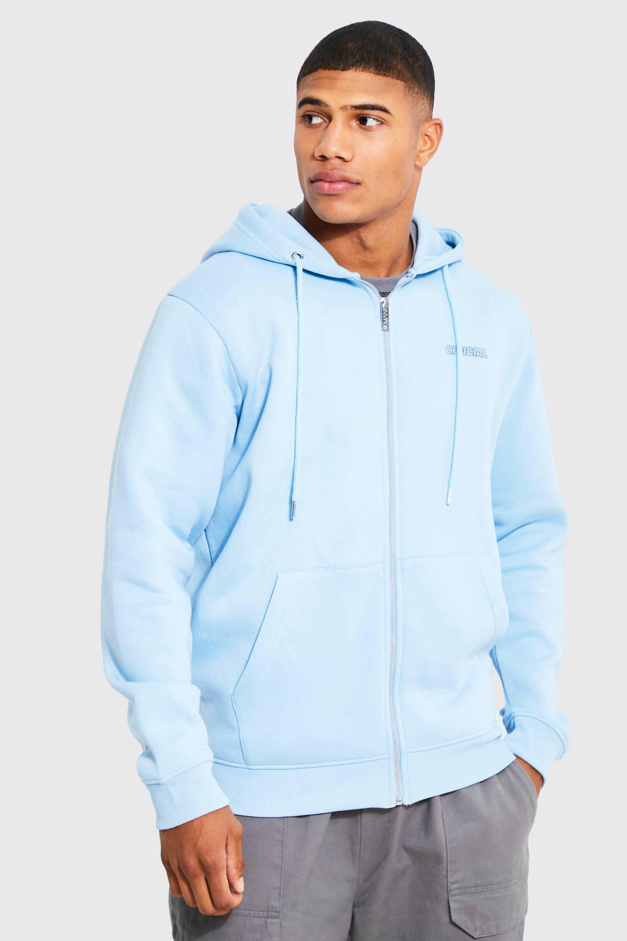 Blue discount boohooman hoodie